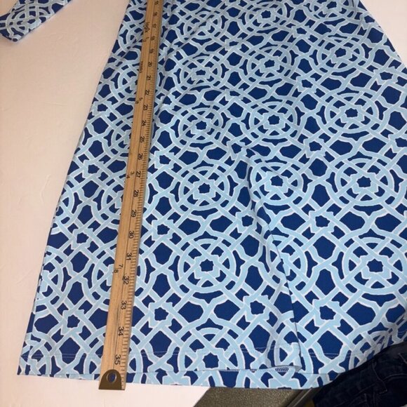 J. McLaughlin Lola Catalina Dress - Sky Blue Royal Blue size XS - Picture 7 of 11